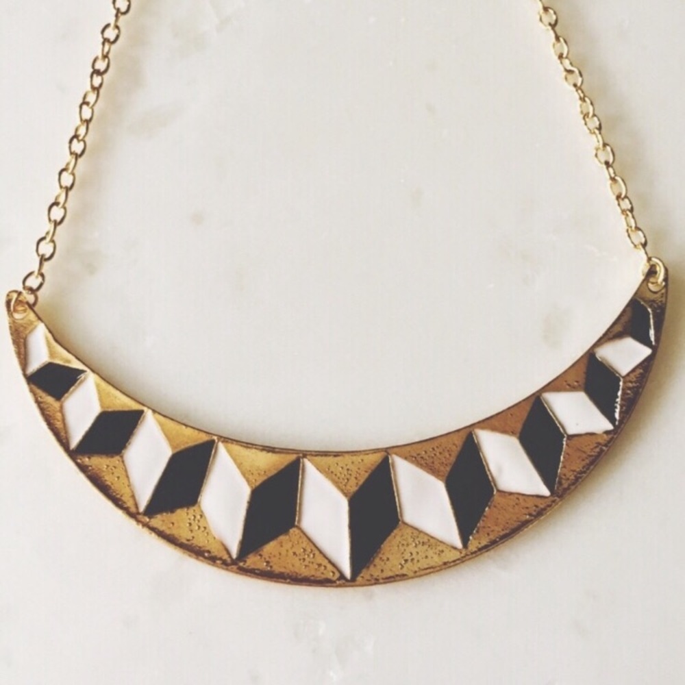 Geometric Bib Necklace
